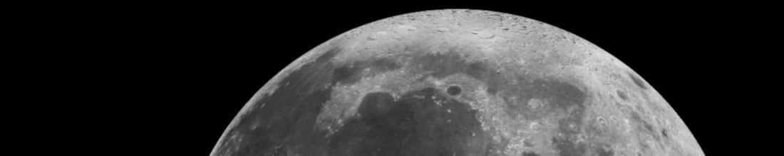 Photo of a portion of the Moon